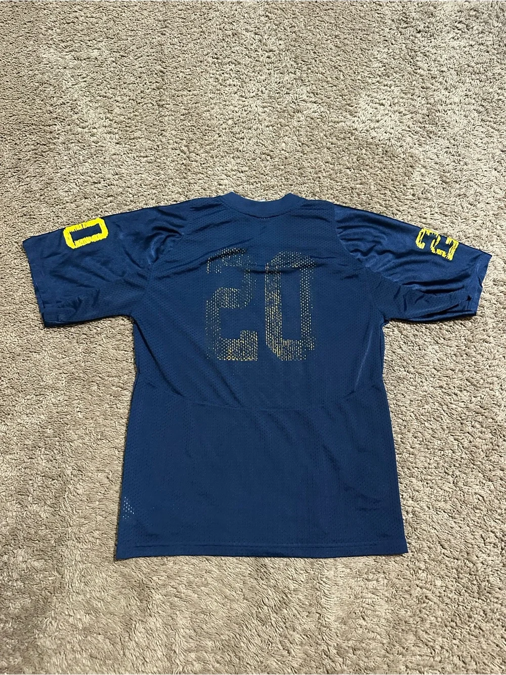 Vintage Kids Michigan Wolverines “triple blue” jersey 00s size large